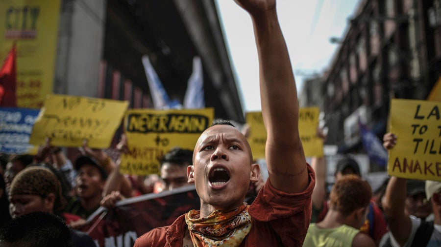 Protest in Philippines