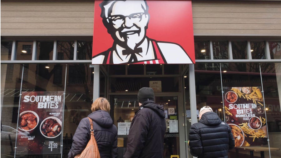 KFC storefront closed