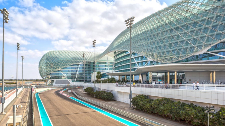 The Yas Marina Grand Prix Circuit in Abu Dhabi, UAE