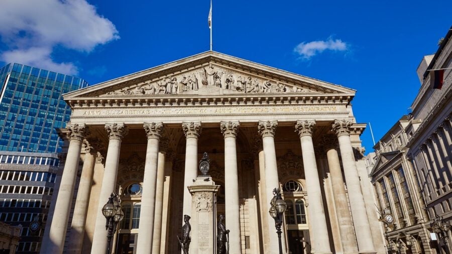 London Royal Exchange Building Financial District